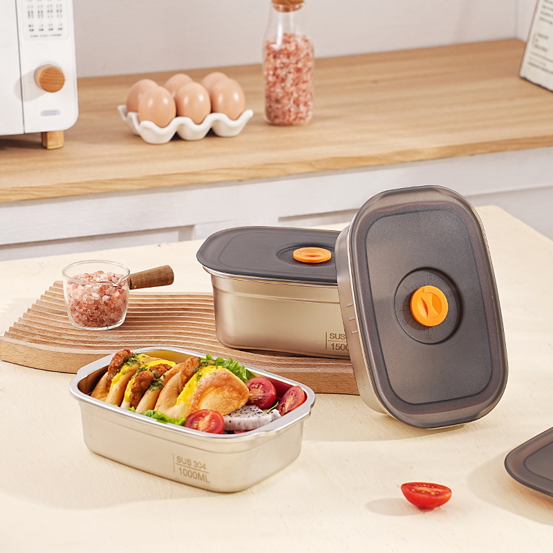 Stainless Lunch Box - 304 antibacterial stainless steel lunch box