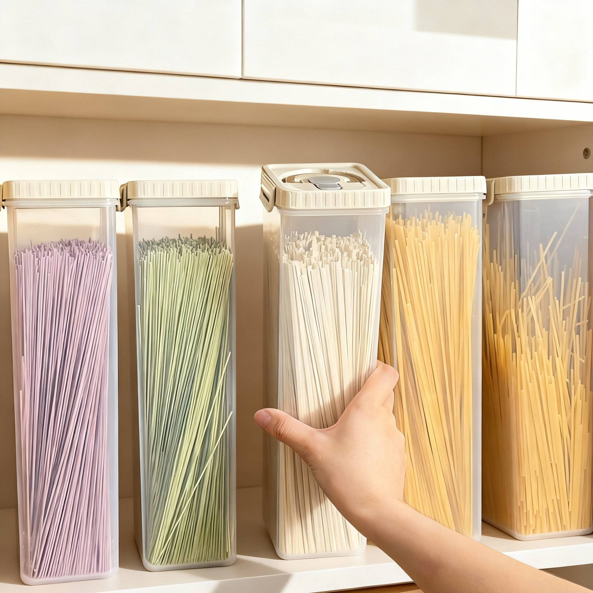 Food Storage Warehouse - Noodles Sealed Storage Box With Handle