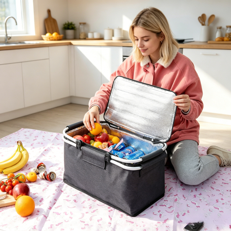 Food Storage Warehouse - Foldable Large Capacity Insulated Picnic Bag,
