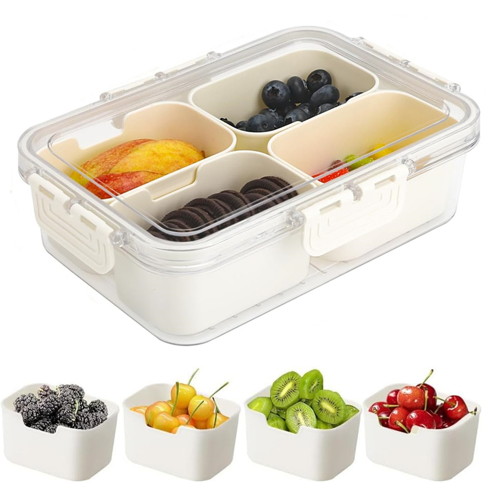 Food Storage With Colander - Portable food storage box, snack storage