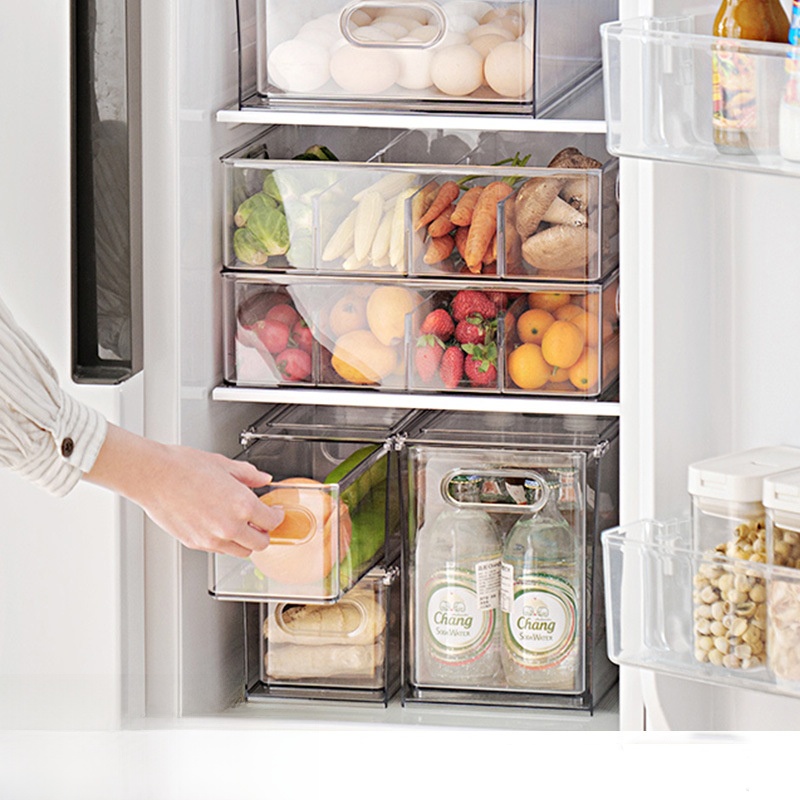 Food Storage Zone - Drawer Style Refrigerator Storage Box Organizer