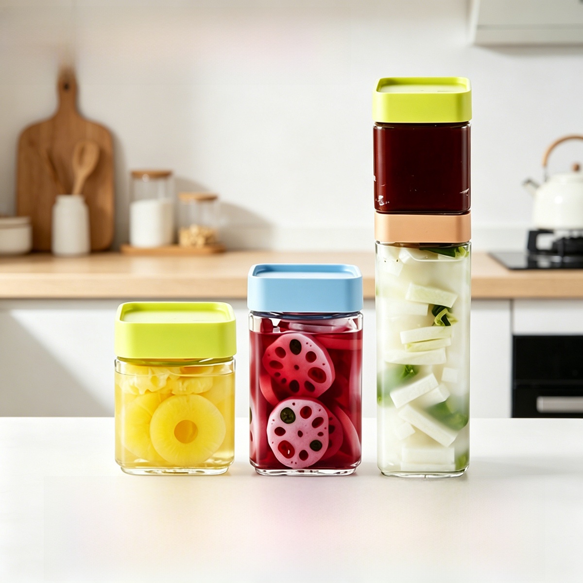 Food Storage Building - Square Glasslock Sealed Container Nordic Style