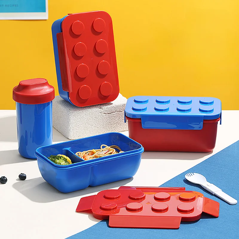Food Storage Building - Portable Building Blocks Lunch Box for