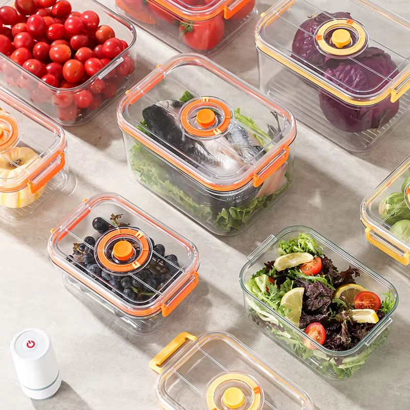 Food Storage On Table - Vacuum Fresh-keeping Box Refrigerator Sealed Canister