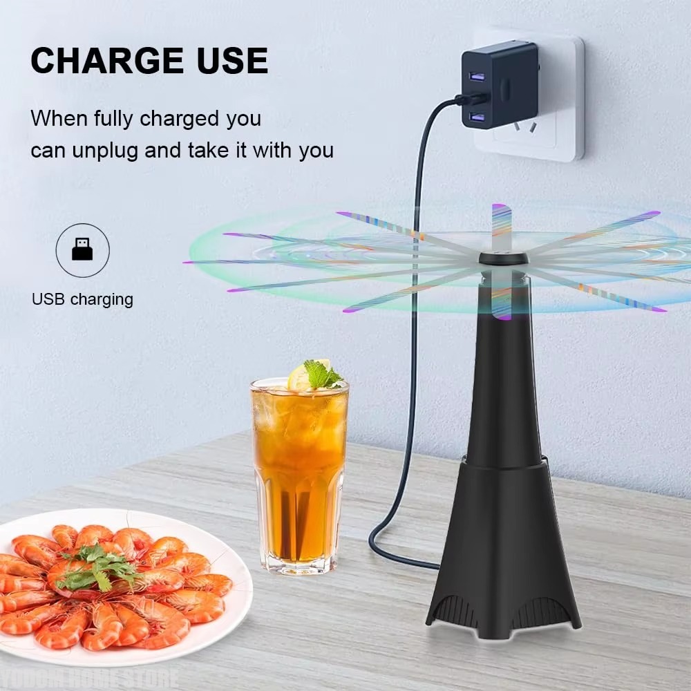 Food Storage On Table - Fly Fans for Tables Portable Table/Hang