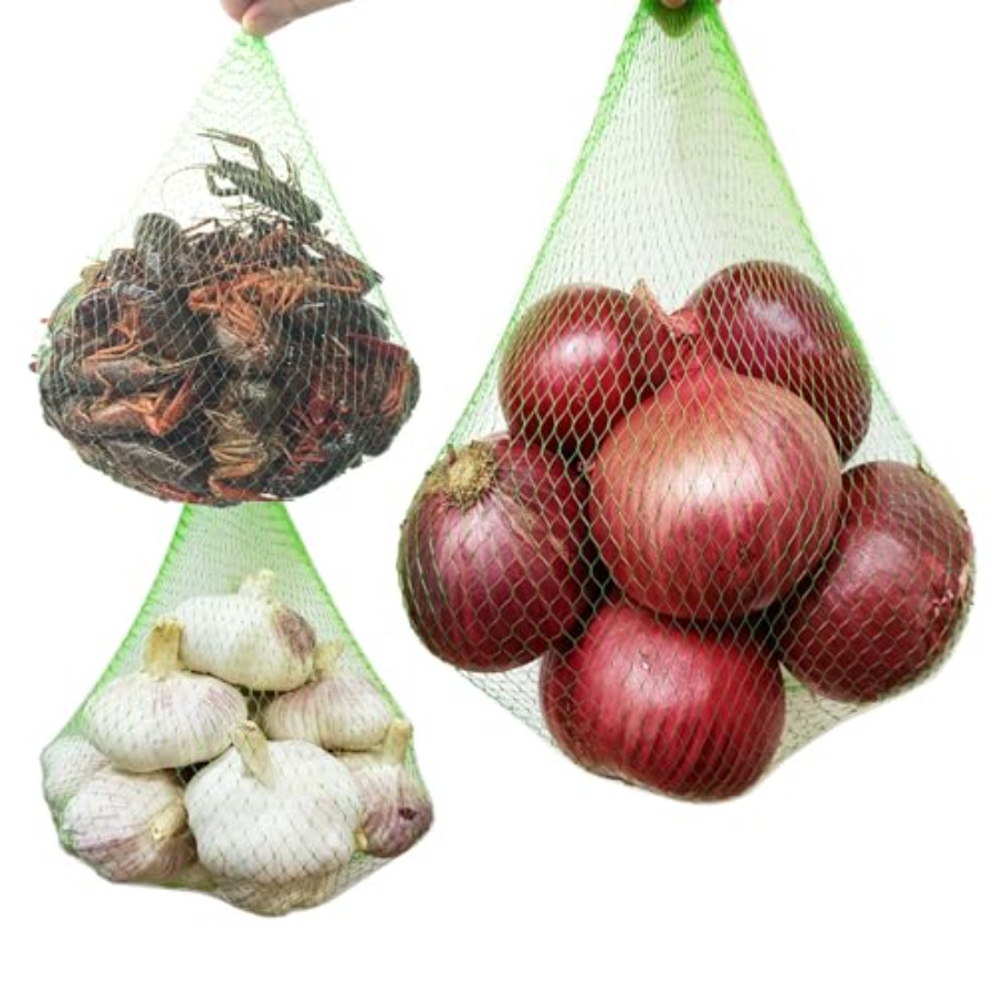 Produce Bag Reusable Mesh - 100 PCS Onion Potato Garlic Storage