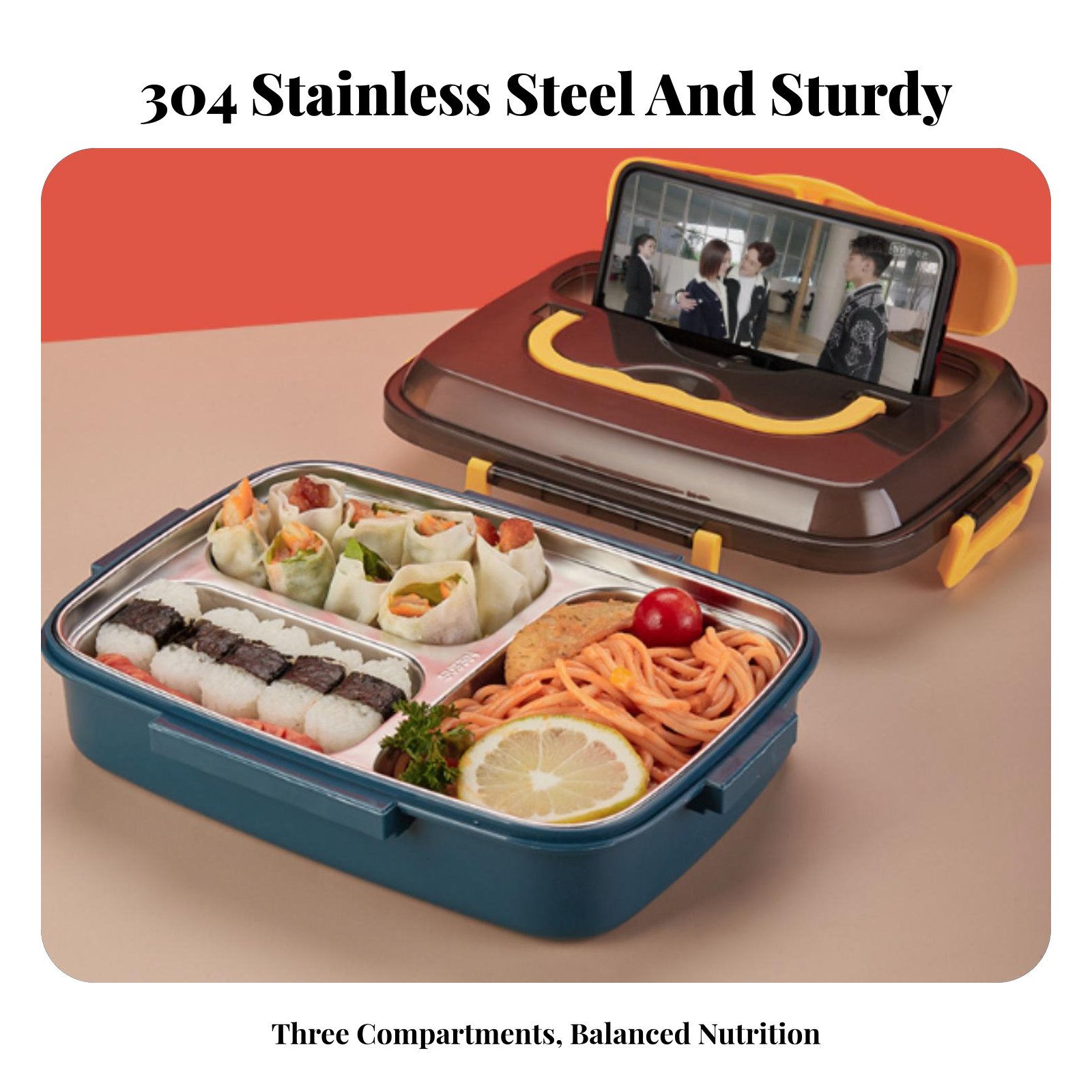304 Stainless Steel Lunch Box, - Stainless Lunch Box recensie en prijs