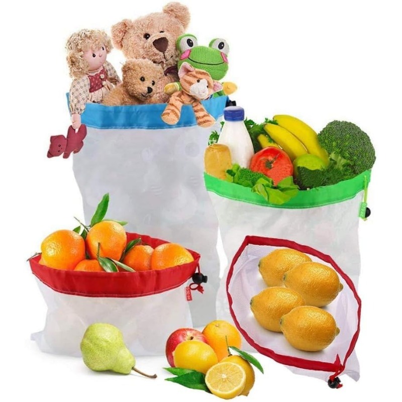 12pcs Refrigerator Keep Fresh  - Produce Bag Reusable Mesh recensie en prijs