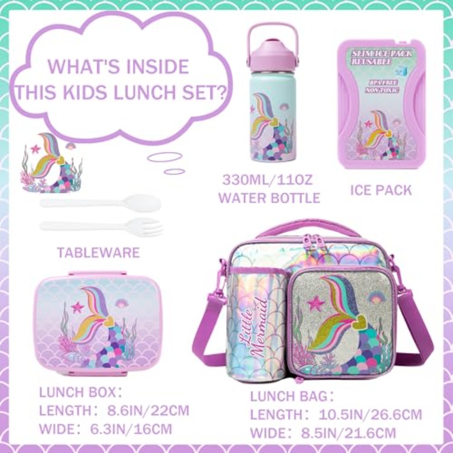 Mermaid Bento Box for Lunch Bo - Stainless Lunch Box recensie en prijs
