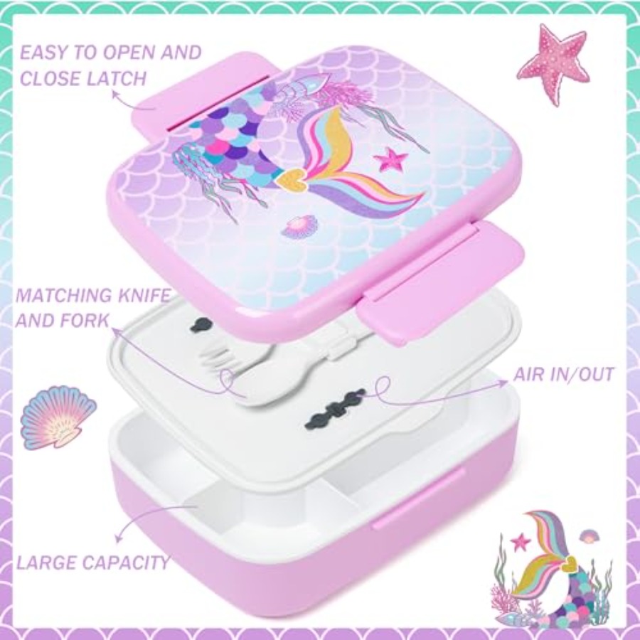 Mermaid Bento Box for Lunch Bo - Stainless Lunch Box recensie en prijs
