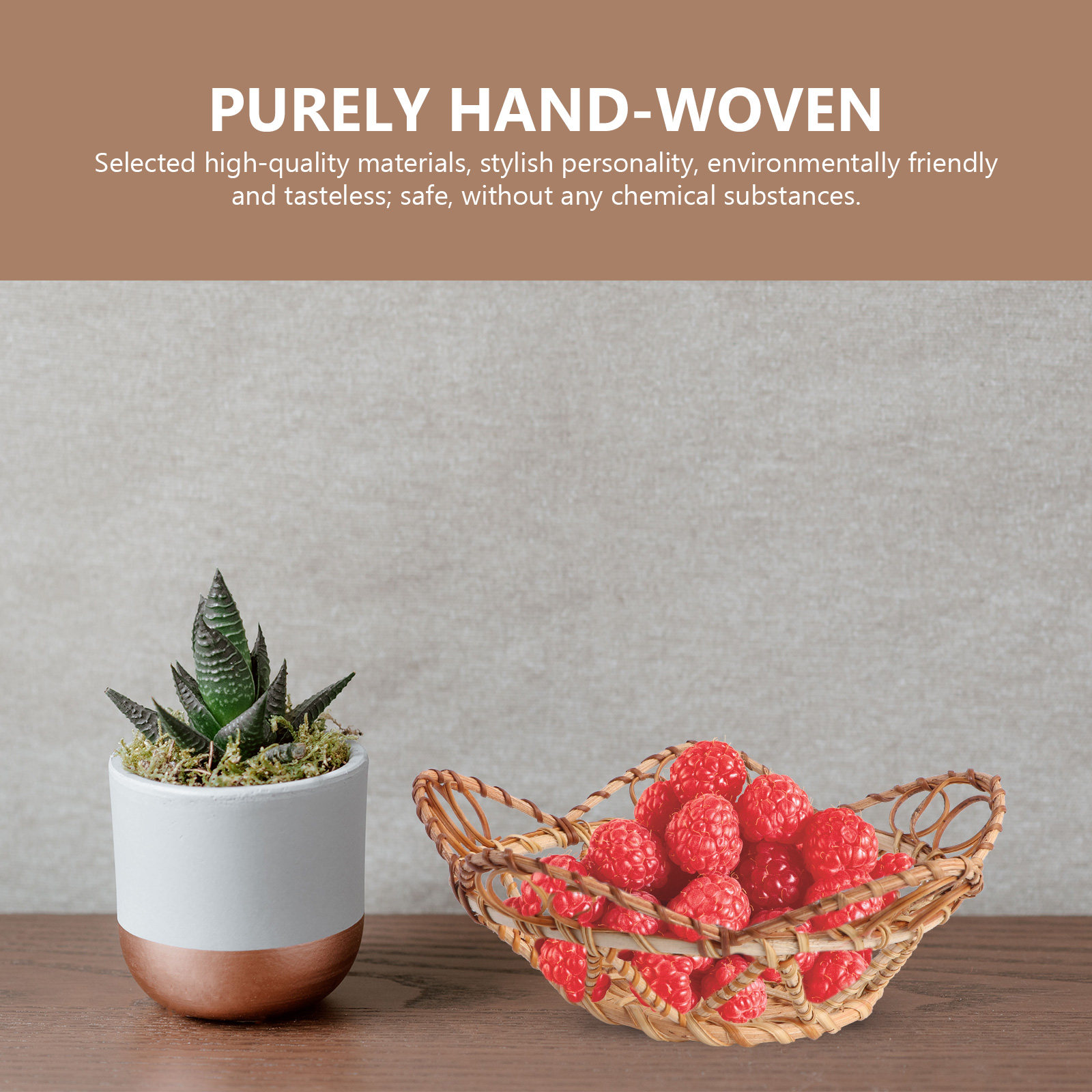 1Pcs Rattan Storage Basket Kha - Food Storage Without Pantry recensie en prijs