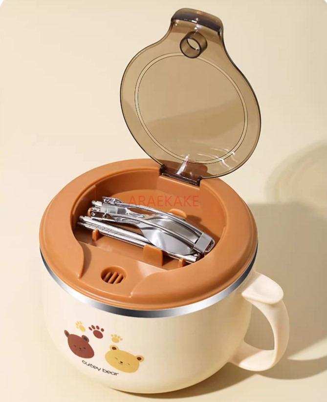 Stainless steel bowl with lid, - Stainless Lunch Box recensie en prijs