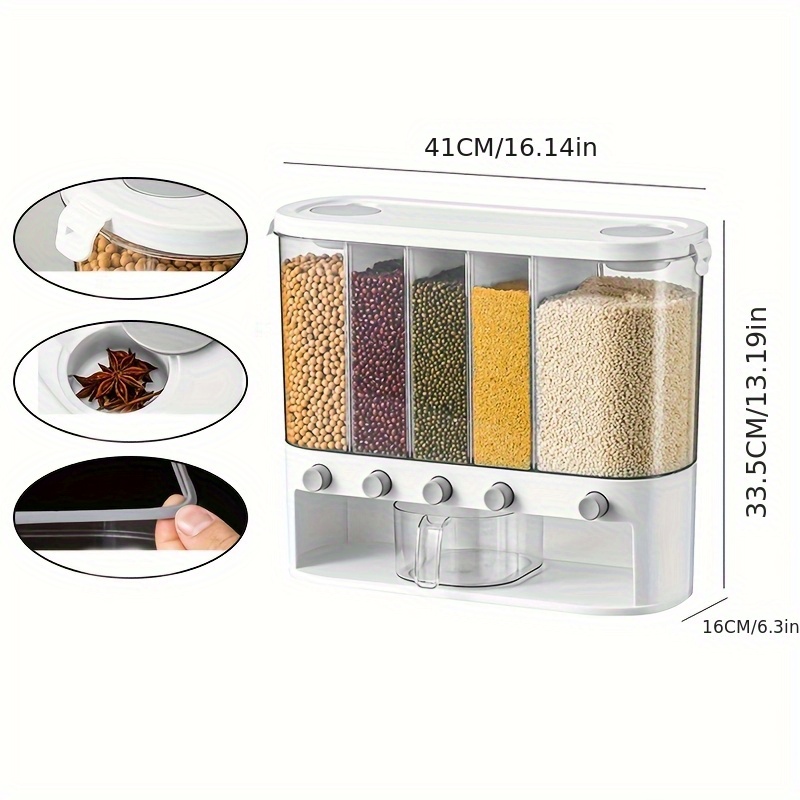 1pc Large Capacity Dry Food Di - Food Storage Without Pantry recensie en prijs