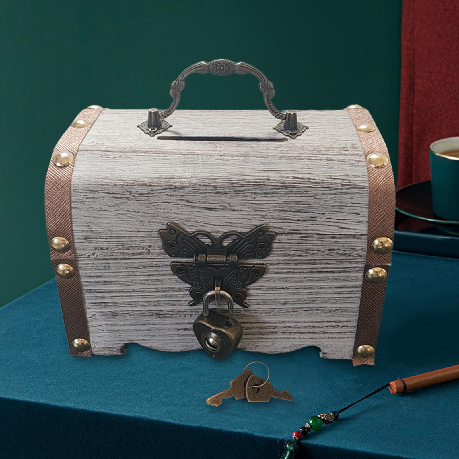 Piggy Bank Treasure Chest with - Food Storage Box With Lock And Key recensie en prijs