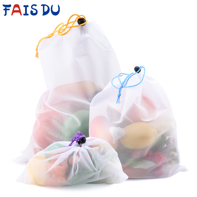 3/9/15pcs Reusable Vegetable F - Produce Bag Reusable Mesh recensie en prijs