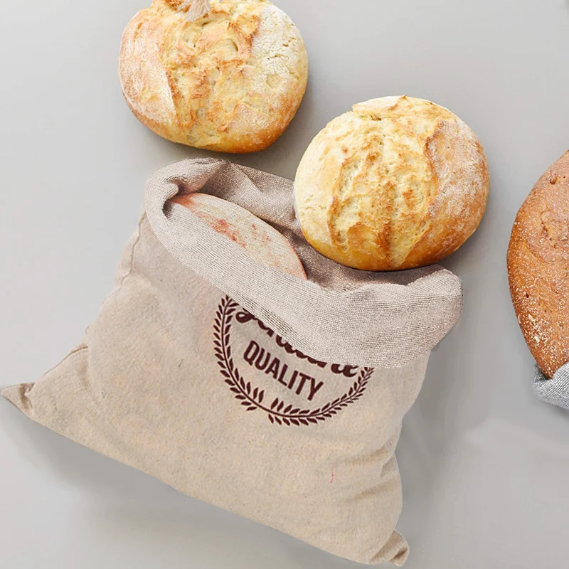 Linen Bread Bag Reusable Bags  - Food Storage Plant recensie en prijs