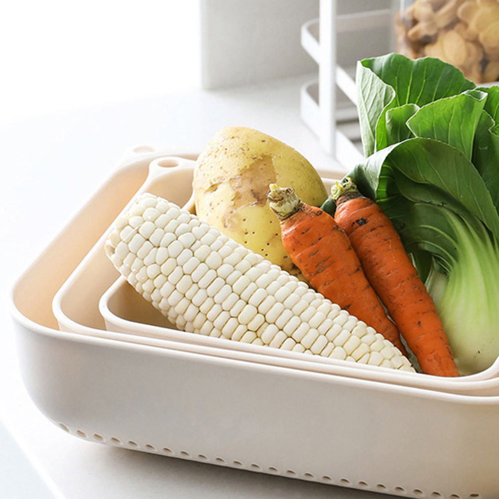 3Pcs Drain Basket Set Multipur - Food Storage Food Safety recensie en prijs