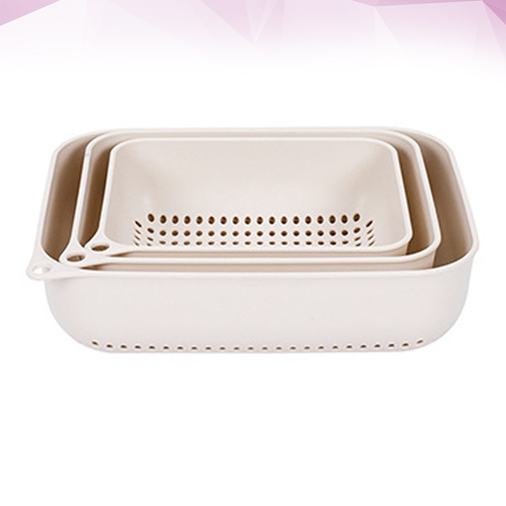 3Pcs Drain Basket Set Multipur - Food Storage Food Safety recensie en prijs