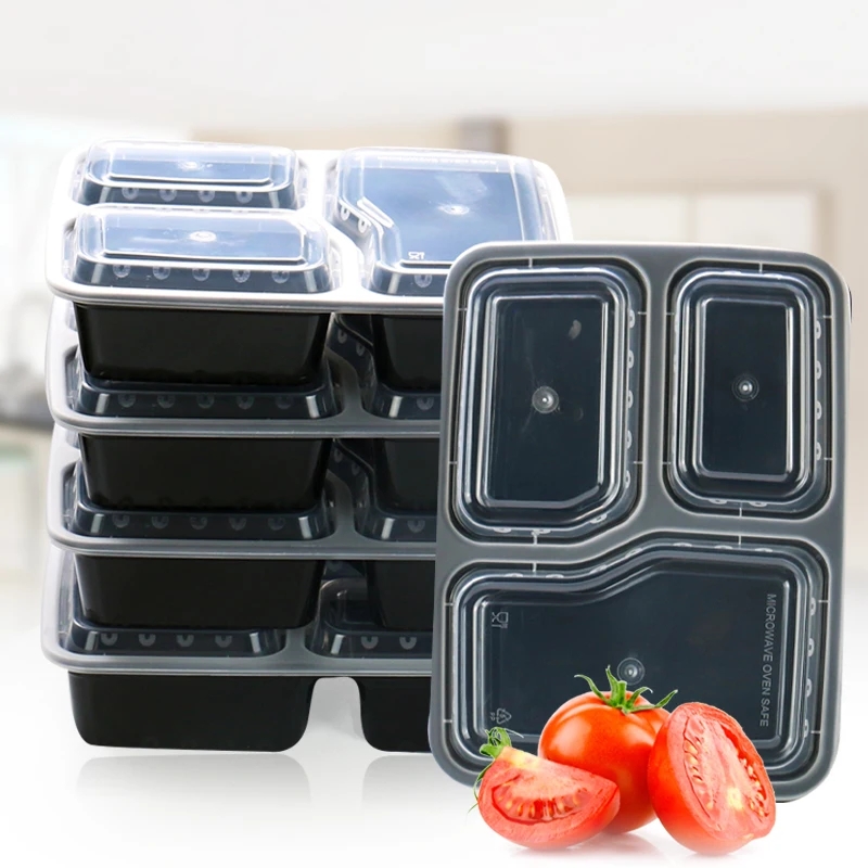 7 Pack 3 Compartment Meal Prep - Food Storage With Colander recensie en prijs