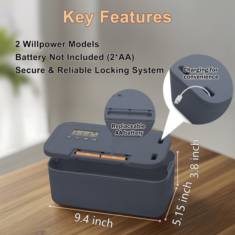Lock Box with Timer Phone Lock - Food Storage Food Safety recensie en prijs
