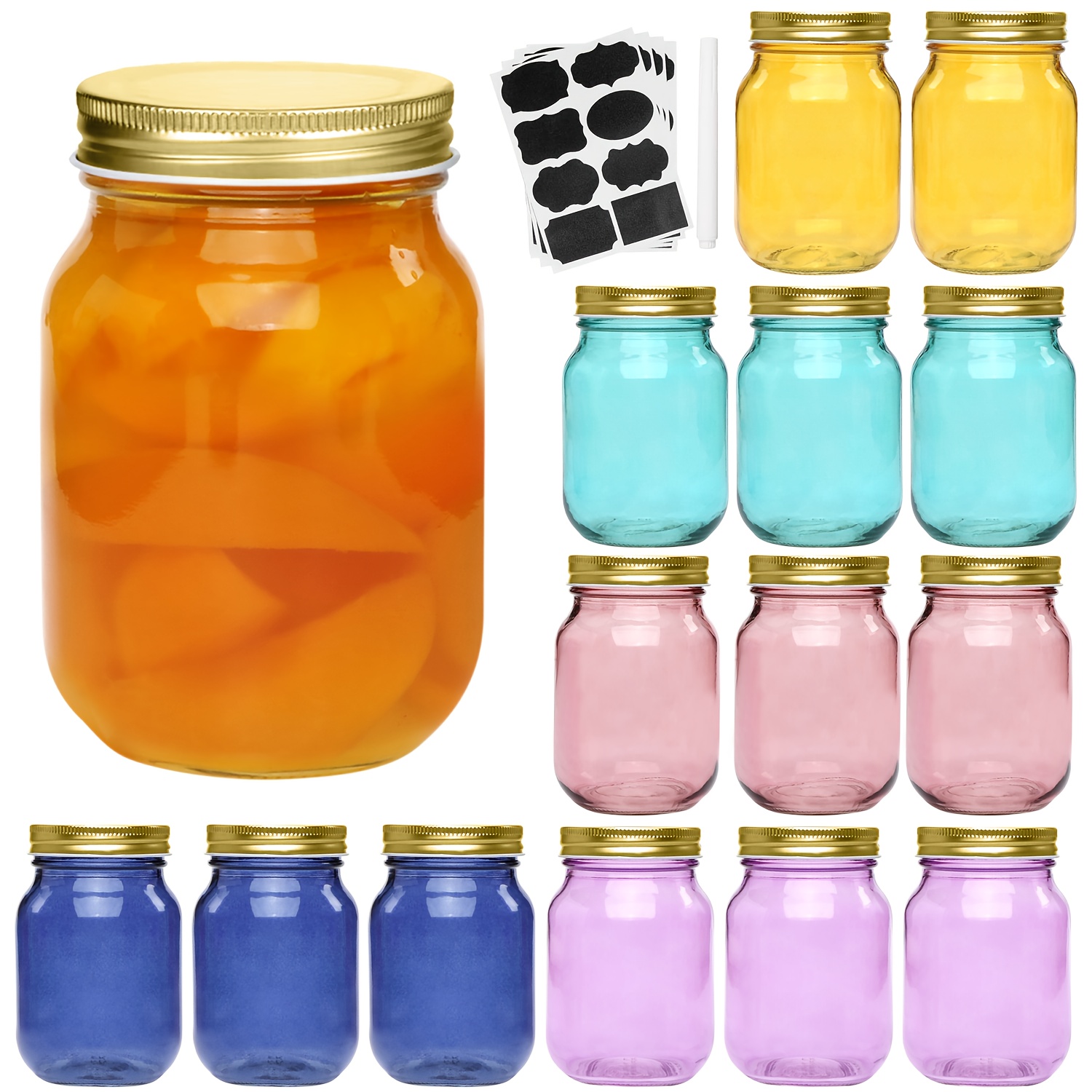 15-Piece Glass Mason Jar Set – - Food Storage Without Pantry recensie en prijs