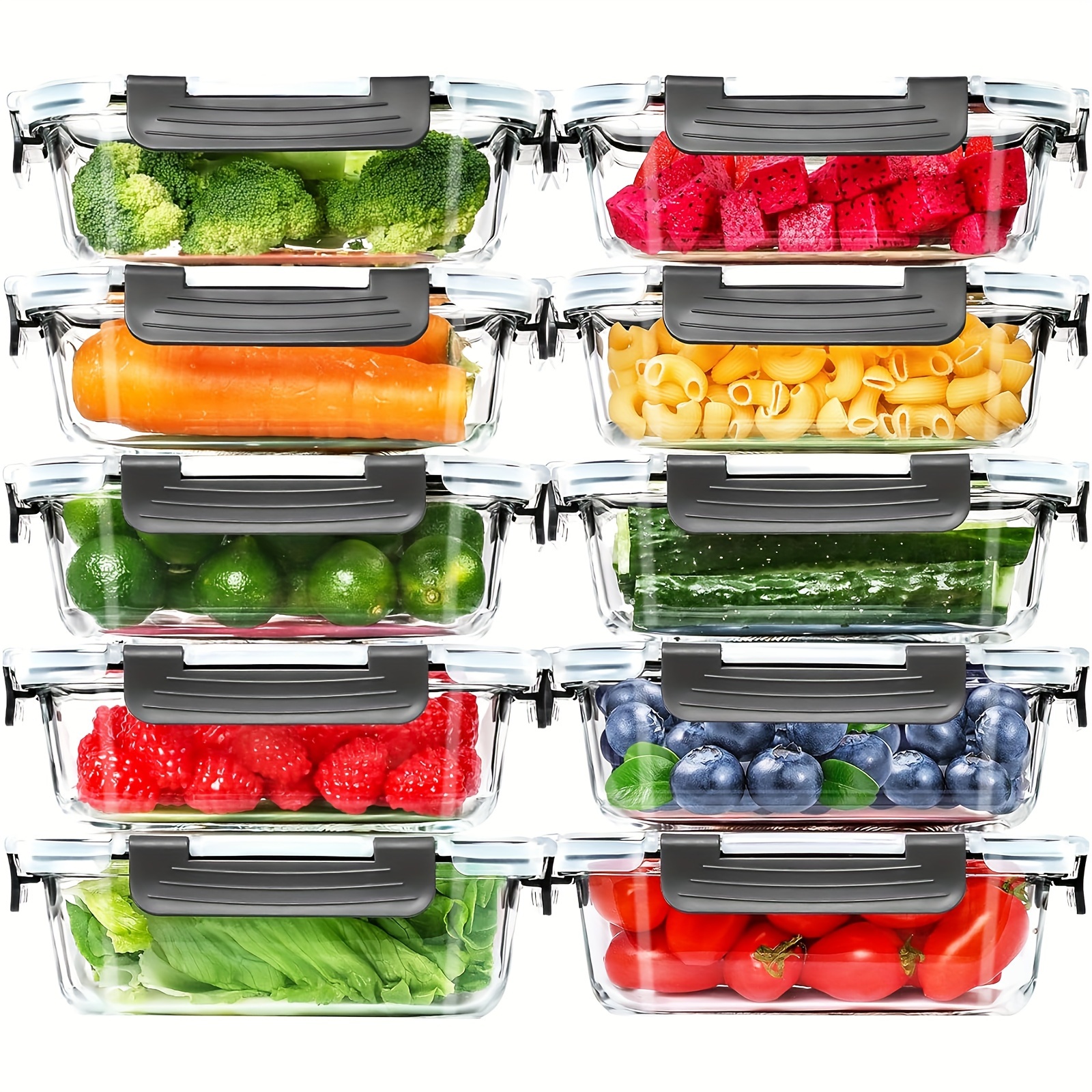 20 Pack 22oz Glass Meal Prep C - Food Storage Without Pantry recensie en prijs