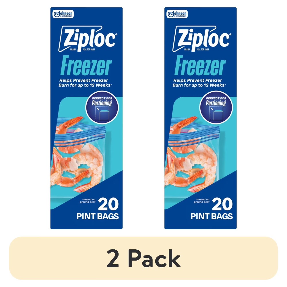 (2 pack) Ziploc Brand Pint Fre - Food Storage Ziploc recensie en prijs