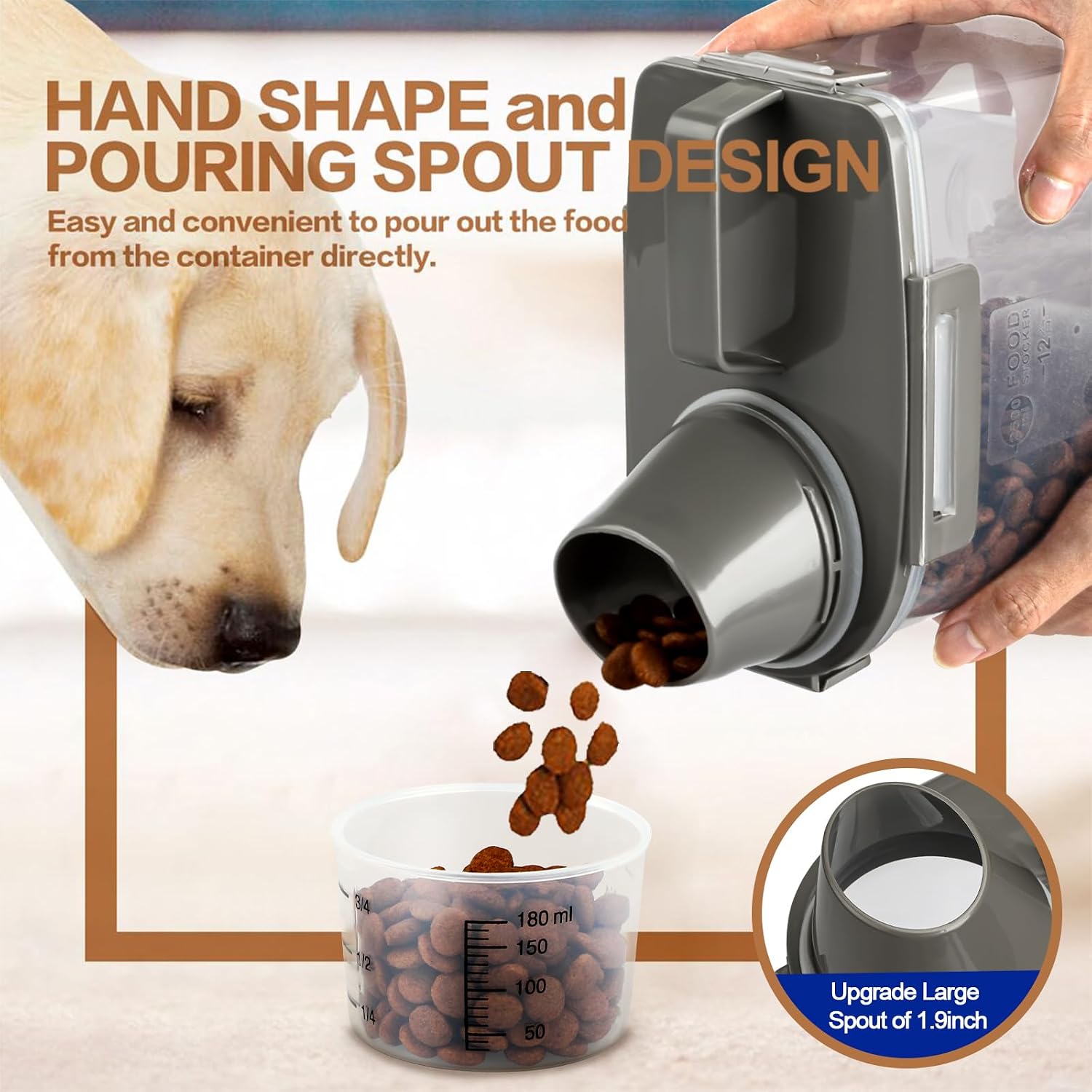 Upgraded Dog Food Storage Cont - Food Storage Dispenser recensie en prijs