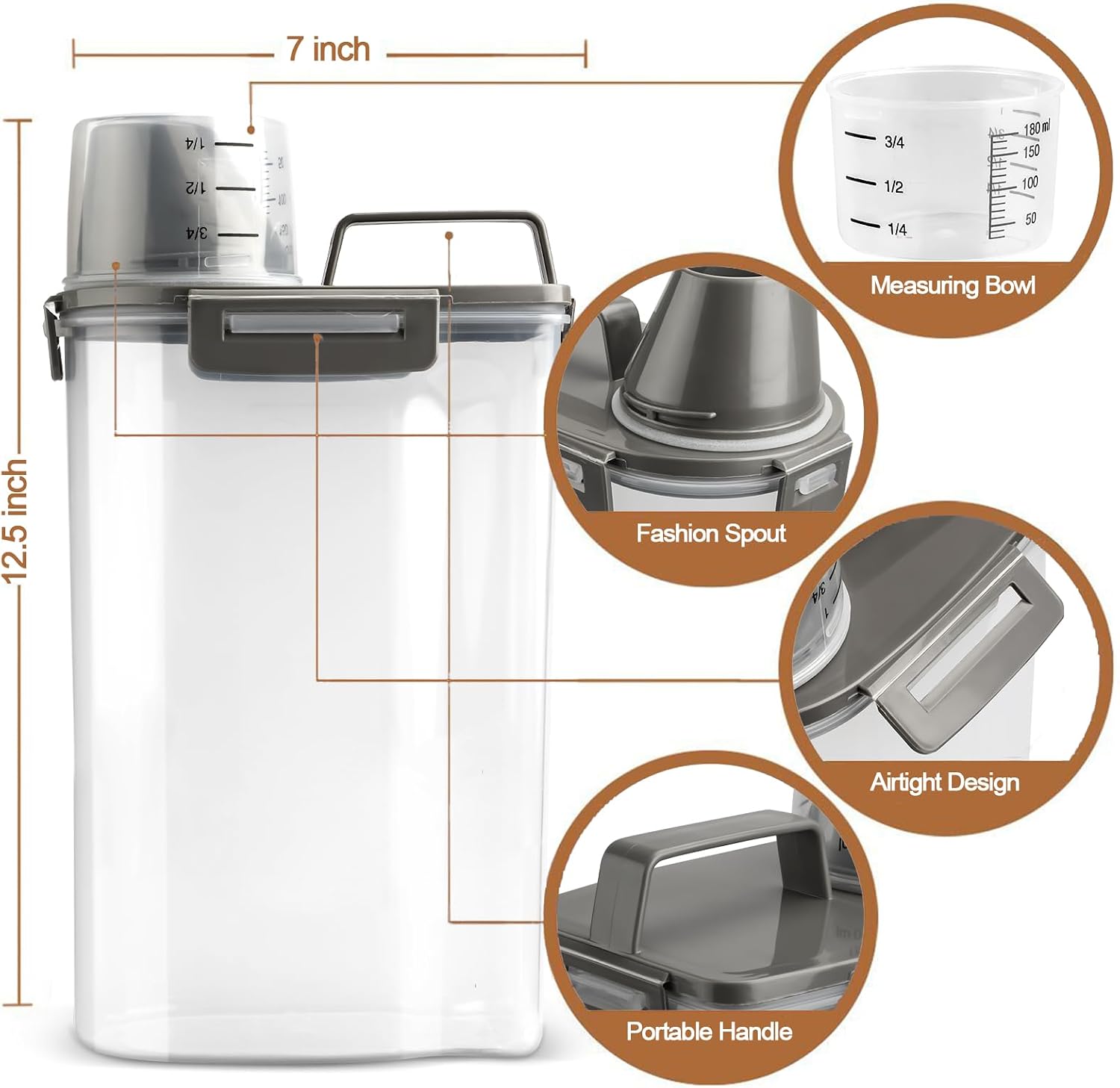 Upgraded Dog Food Storage Cont - Food Storage Dispenser recensie en prijs