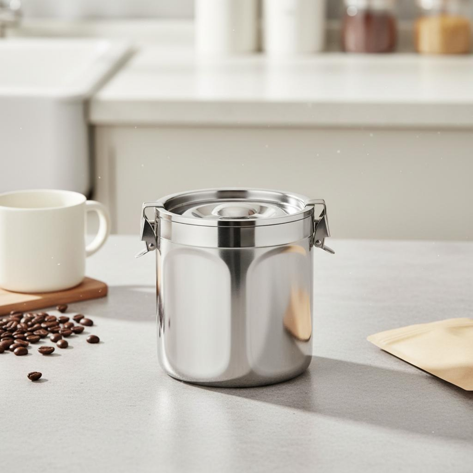 Airtight Stainless Steel Canis - Food Storage Stainless Steel Containers recensie en prijs