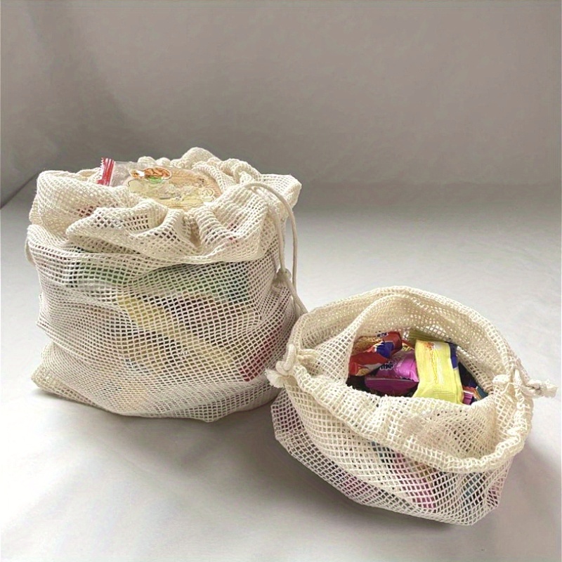 1pc Cotton Mesh Reusable Produ - Produce Bag Reusable Mesh recensie en prijs