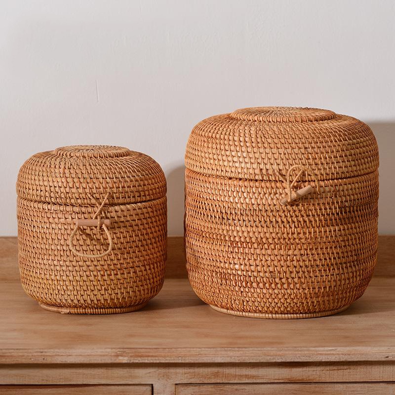 Handwoven Rattan Tea Storage B - Food Storage With Colander recensie en prijs