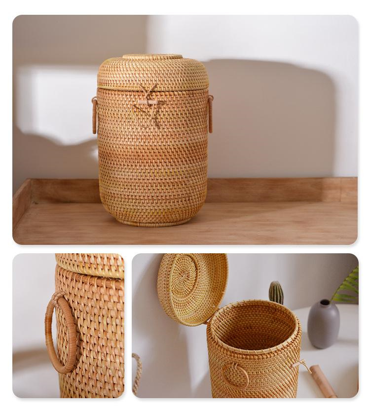 Handwoven Rattan Tea Storage B - Food Storage With Colander recensie en prijs