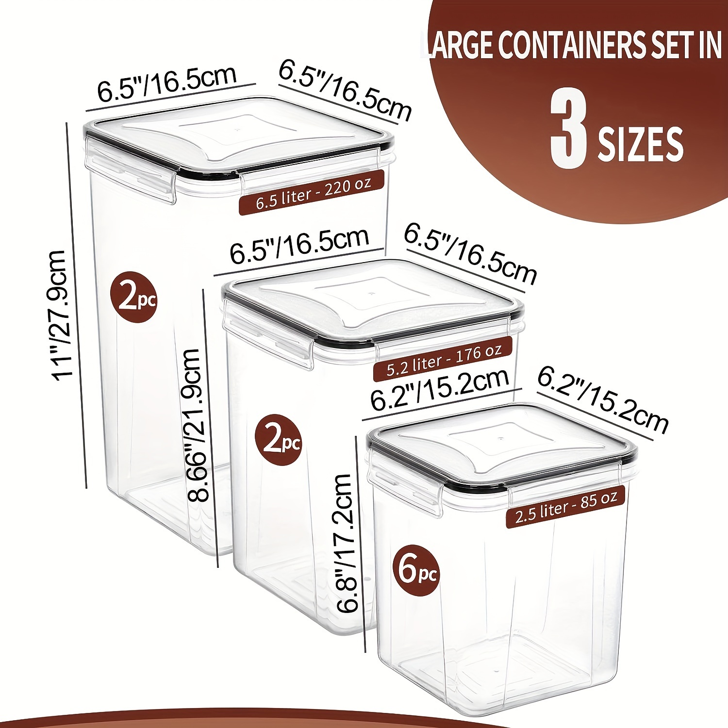 Skroam Large Airtight Food Sto - Food Storage Without Pantry recensie en prijs