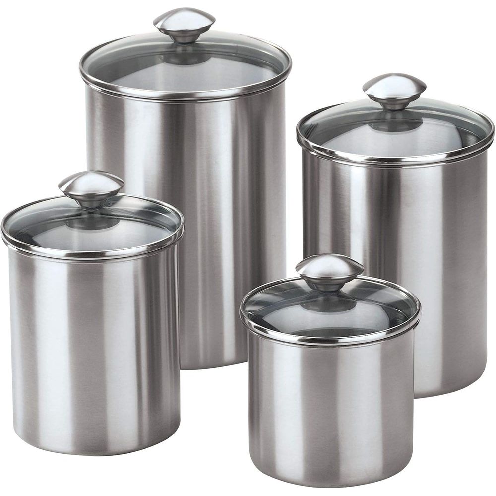 4-Piece Stainless Steel Food S - Food Storage Stainless Steel Containers recensie en prijs