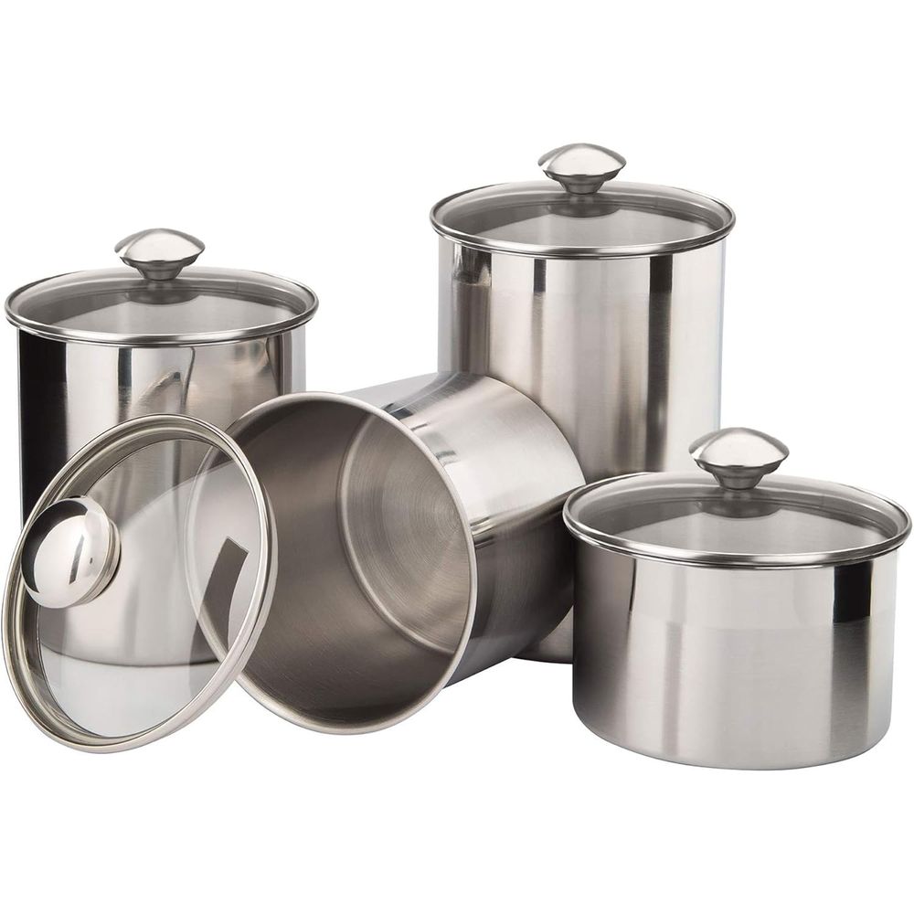 4-Piece Stainless Steel Food S - Food Storage Stainless Steel Containers recensie en prijs