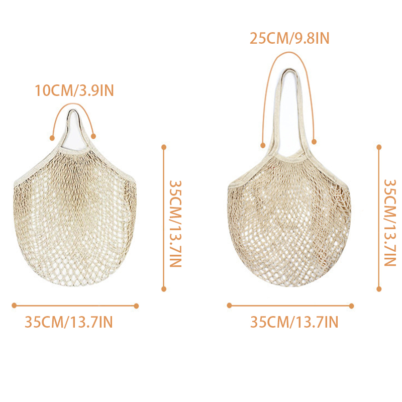 Foldable Cotton Mesh Shopping  - Produce Bag Reusable Mesh recensie en prijs