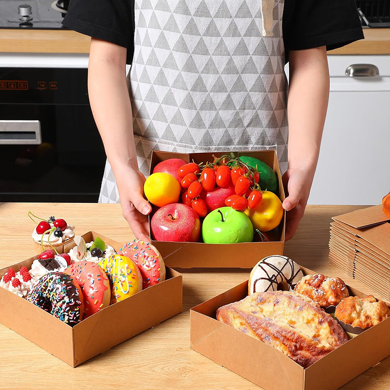 20/50Pcs Kraft Paper Food Tray - Food Storage Warehouse recensie en prijs