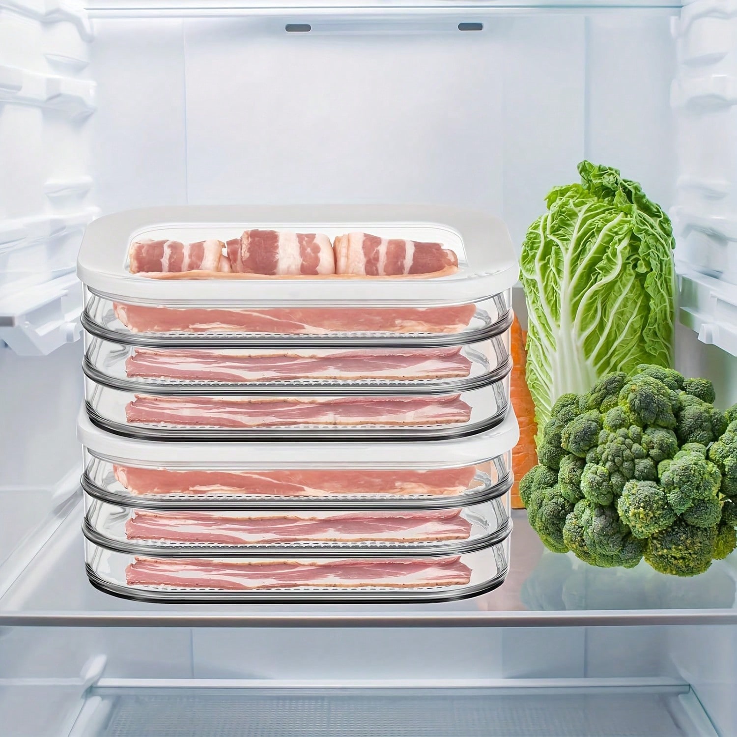 Stackable Meat Freezer Set Wit - Food Storage Food Safety recensie en prijs