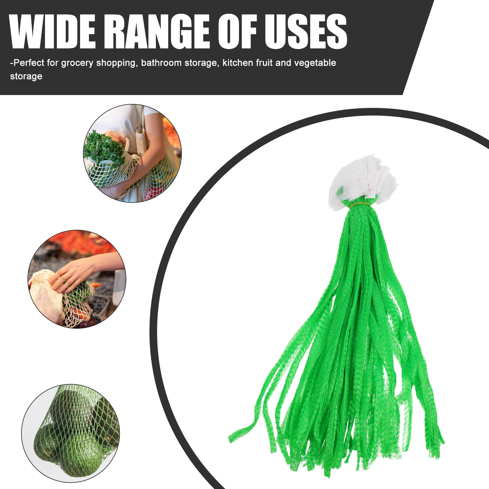 100Pcs Heavy Duty Mesh Produce - Produce Bag Reusable Mesh recensie en prijs