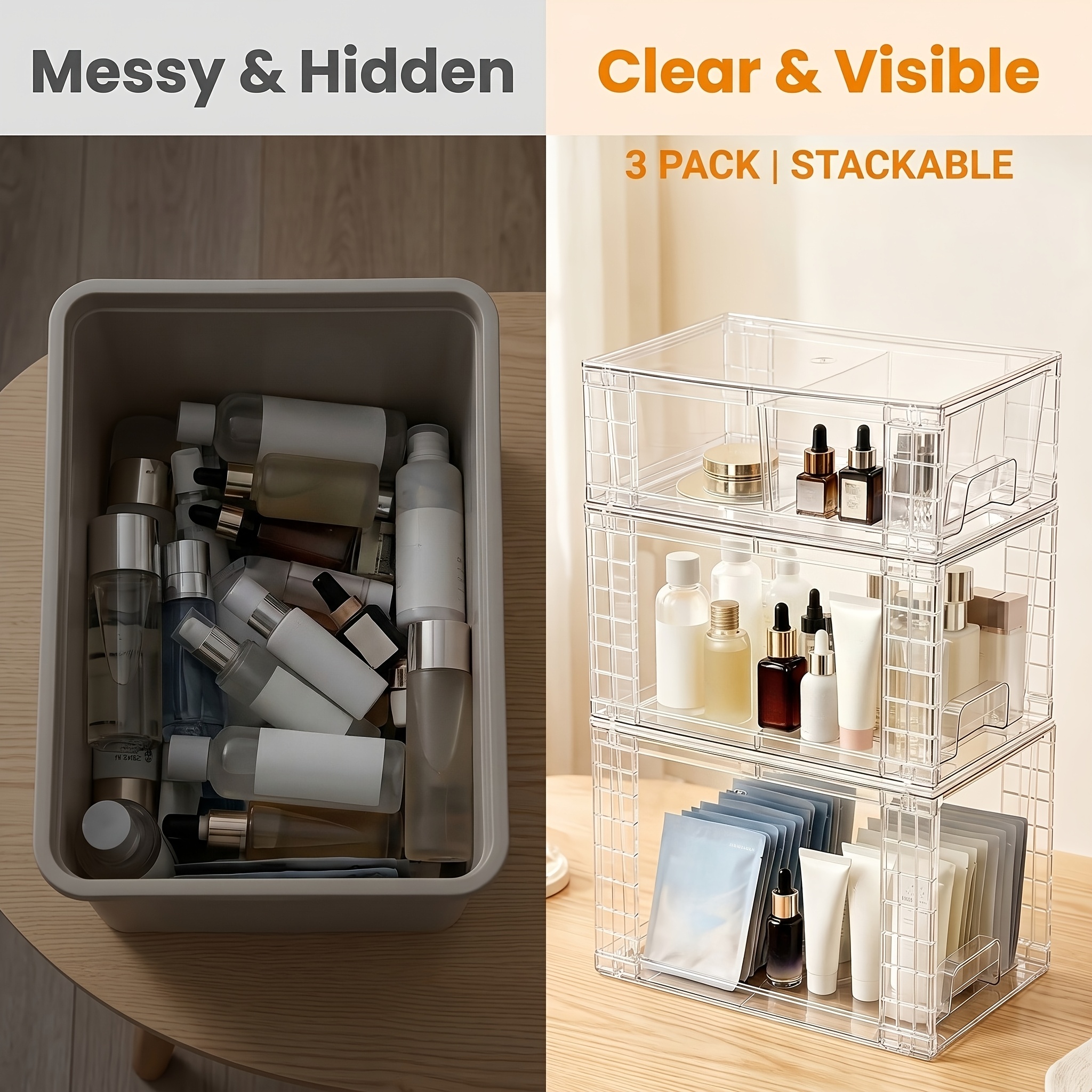 3/4pcs Clear Stackable Storage - Food Storage Without Pantry recensie en prijs