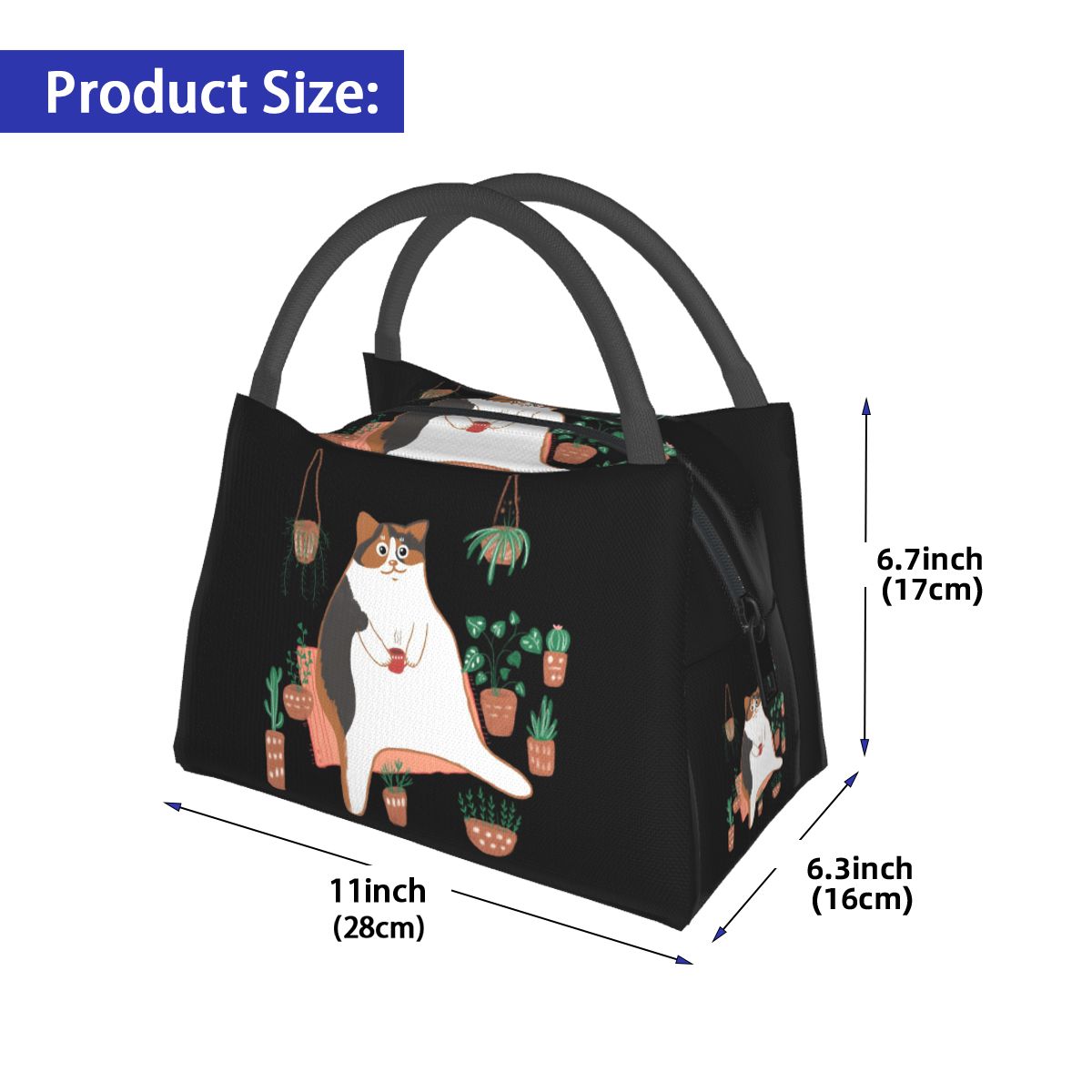 Calico Cat With Pot Plants Cat - Food Storage Moms recensie en prijs