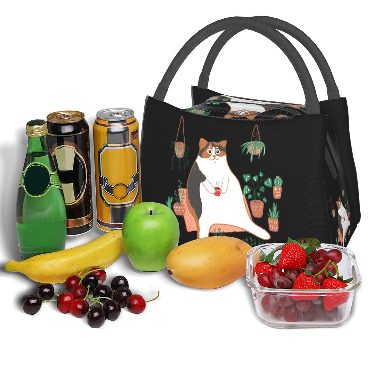 Calico Cat With Pot Plants Cat - Food Storage Moms recensie en prijs
