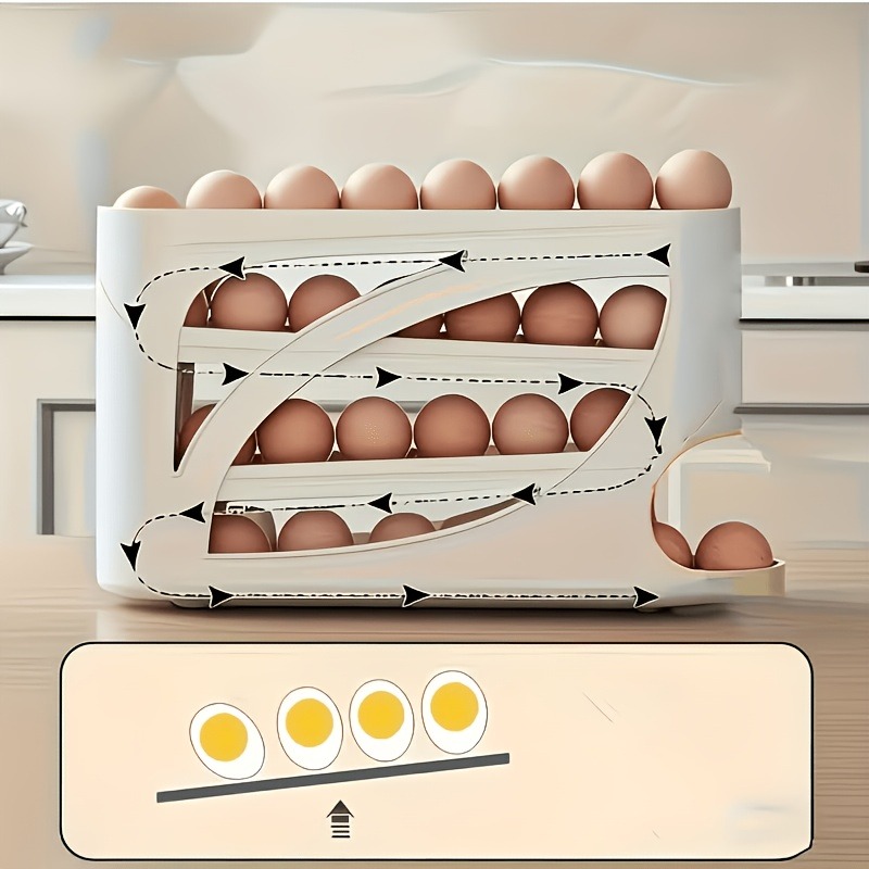 1Pcs Auto Rolling Egg Dispense - Food Storage Dispenser recensie en prijs