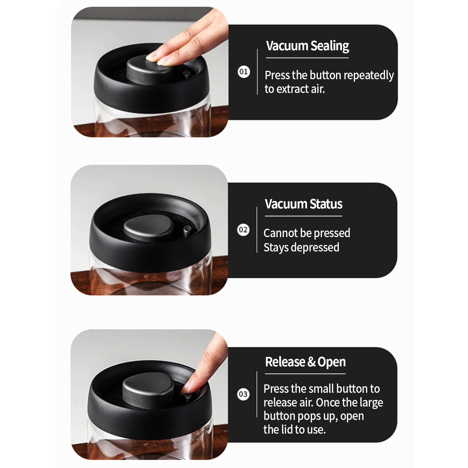OANKR Vacuum Coffee Canister 5 - Food Storage Warehouse recensie en prijs