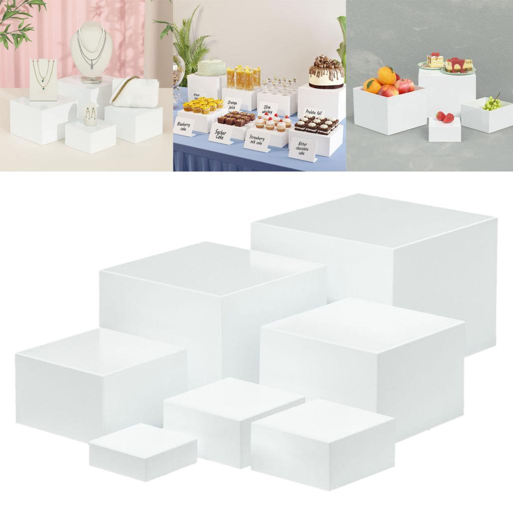 7 Pieces Acrylic Cube Display  - Food Storage On Table recensie en prijs