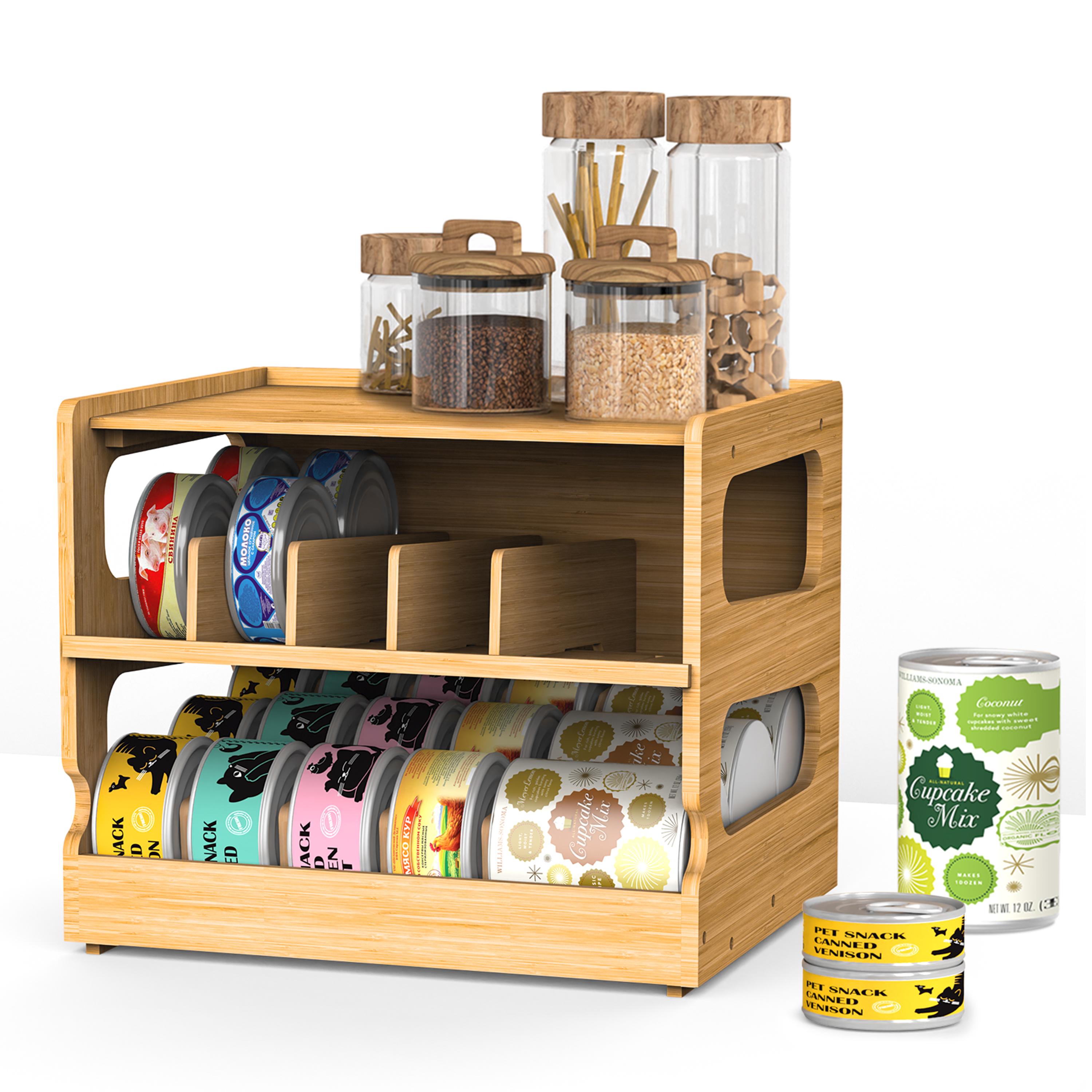 2 Tier Stackable Bamboo Can Or - Food Storage Without Pantry recensie en prijs