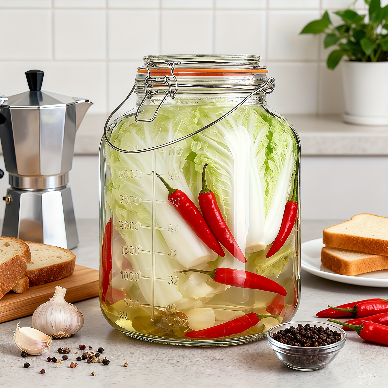 2 Pack 1 Gallon Glass Jar with - Food Storage Without Pantry recensie en prijs