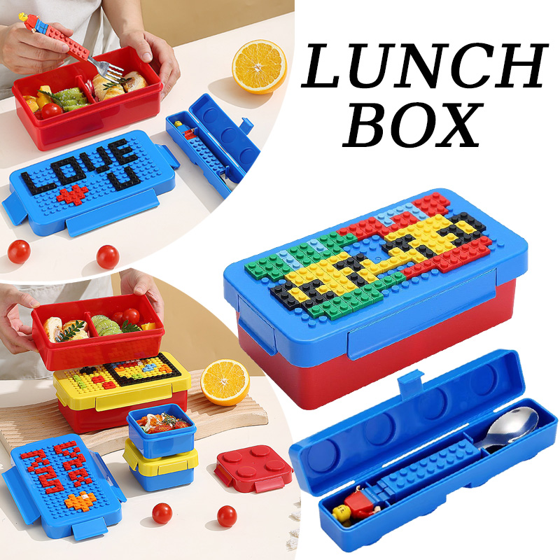 Building Block Lunch Box Color - Food Storage Building recensie en prijs