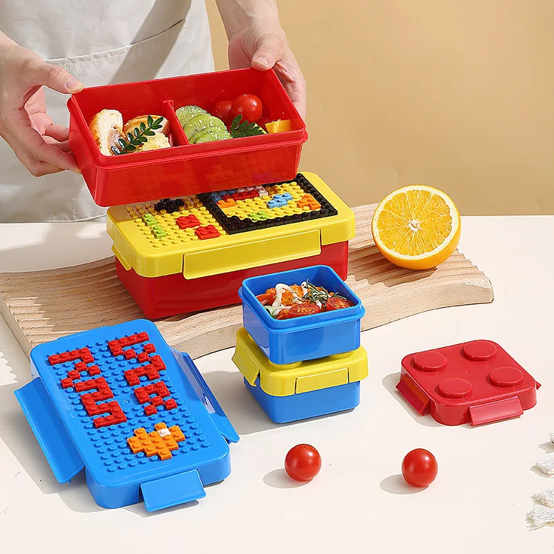 Building Block Lunch Box Color - Food Storage Building recensie en prijs